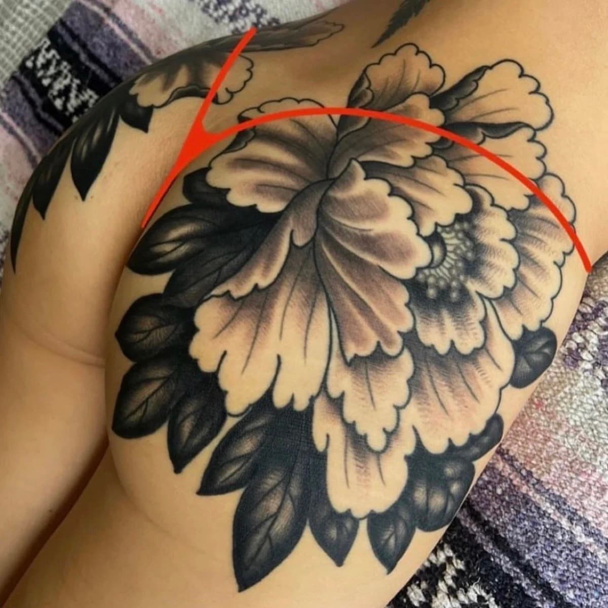 Classic lady head tattoo by Abbie Fitzpatrick at Historic Tattoo Portland