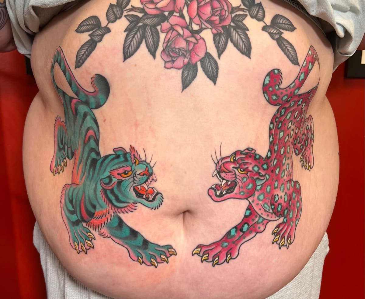 Traditional flash tattoo by Abbie Fitzpatrick at Historic Tattoo Portland OR
