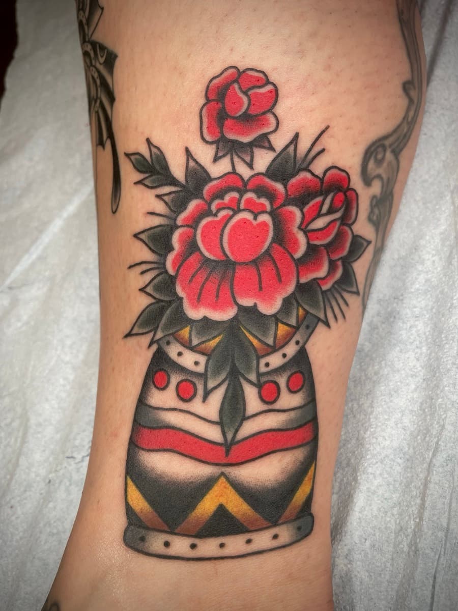 Traditional tattoo by Adam DeFiglio at Historic Tattoo Portland