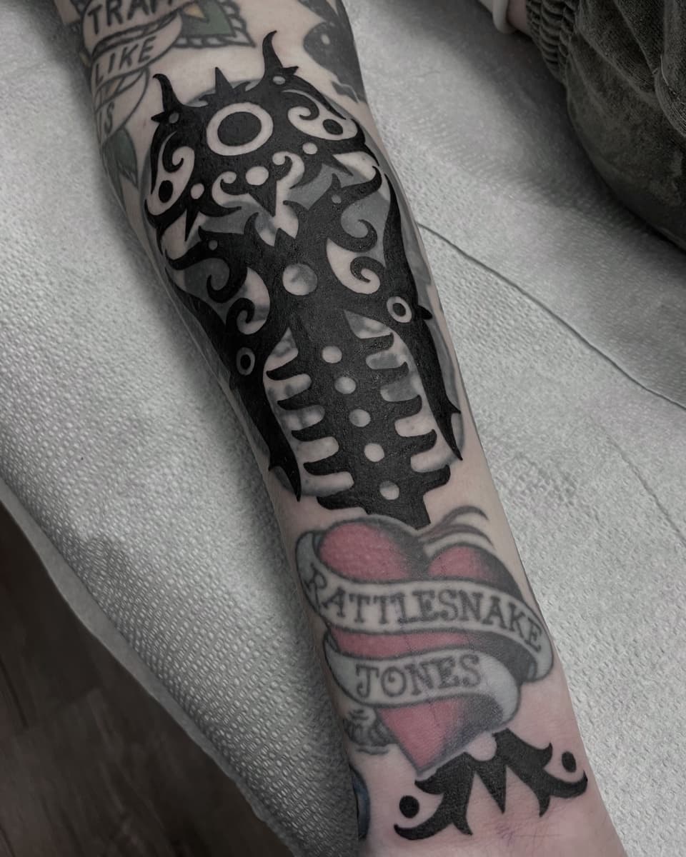 Traditional tattoo by Blane at Historic Tattoo Portland