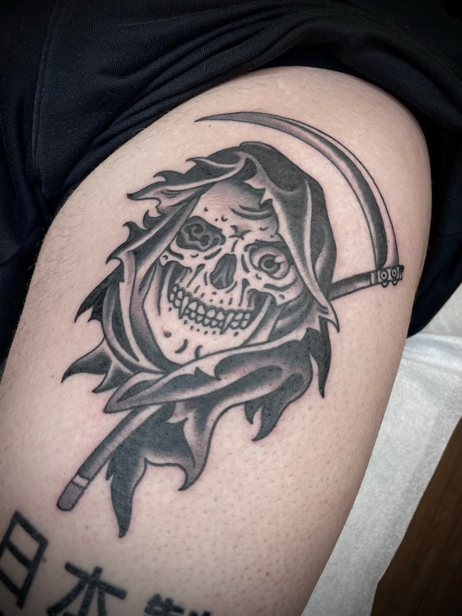 Traditional tattoo work by Blane at Historic Tattoo SE Portland Oregon