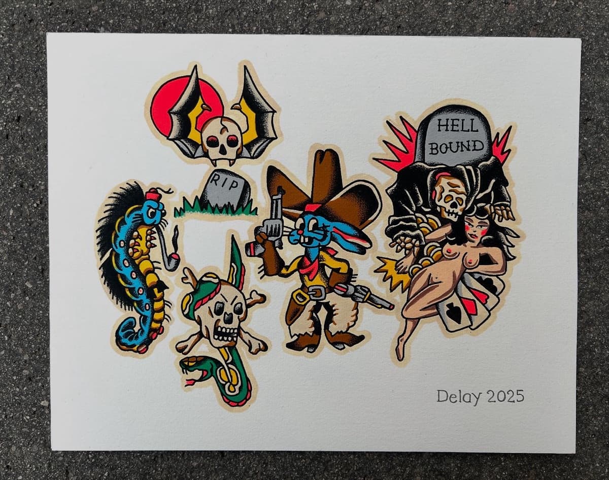 Brad Delay — tattoo artist at Historic Tattoo Portland