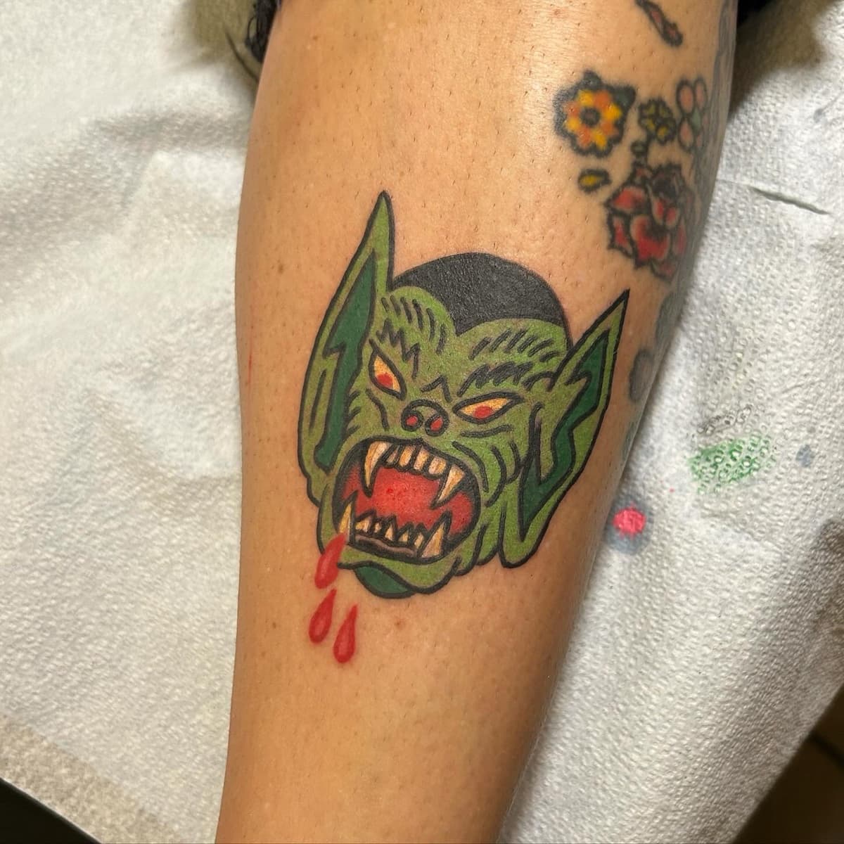 Traditional American tattoo by Brad Delay at Historic Tattoo Portland