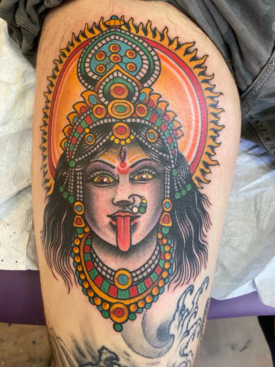 Traditional American tattoo work by Craig Brown Portland Oregon
