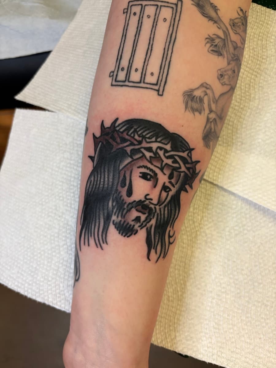 Traditional tattoo work by Mishka at Historic Tattoo SE Portland Oregon